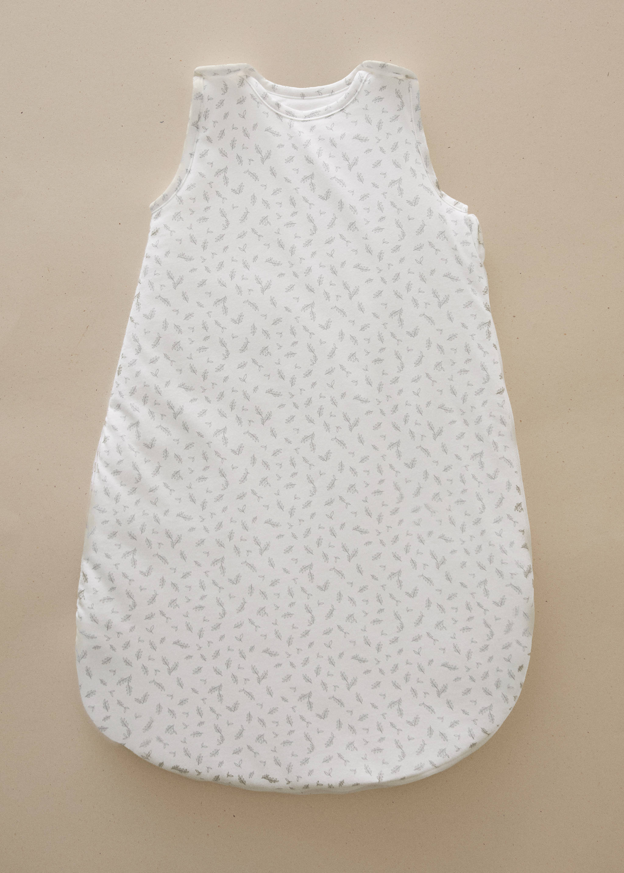 Leaf print 100% cotton pram sack - General plane