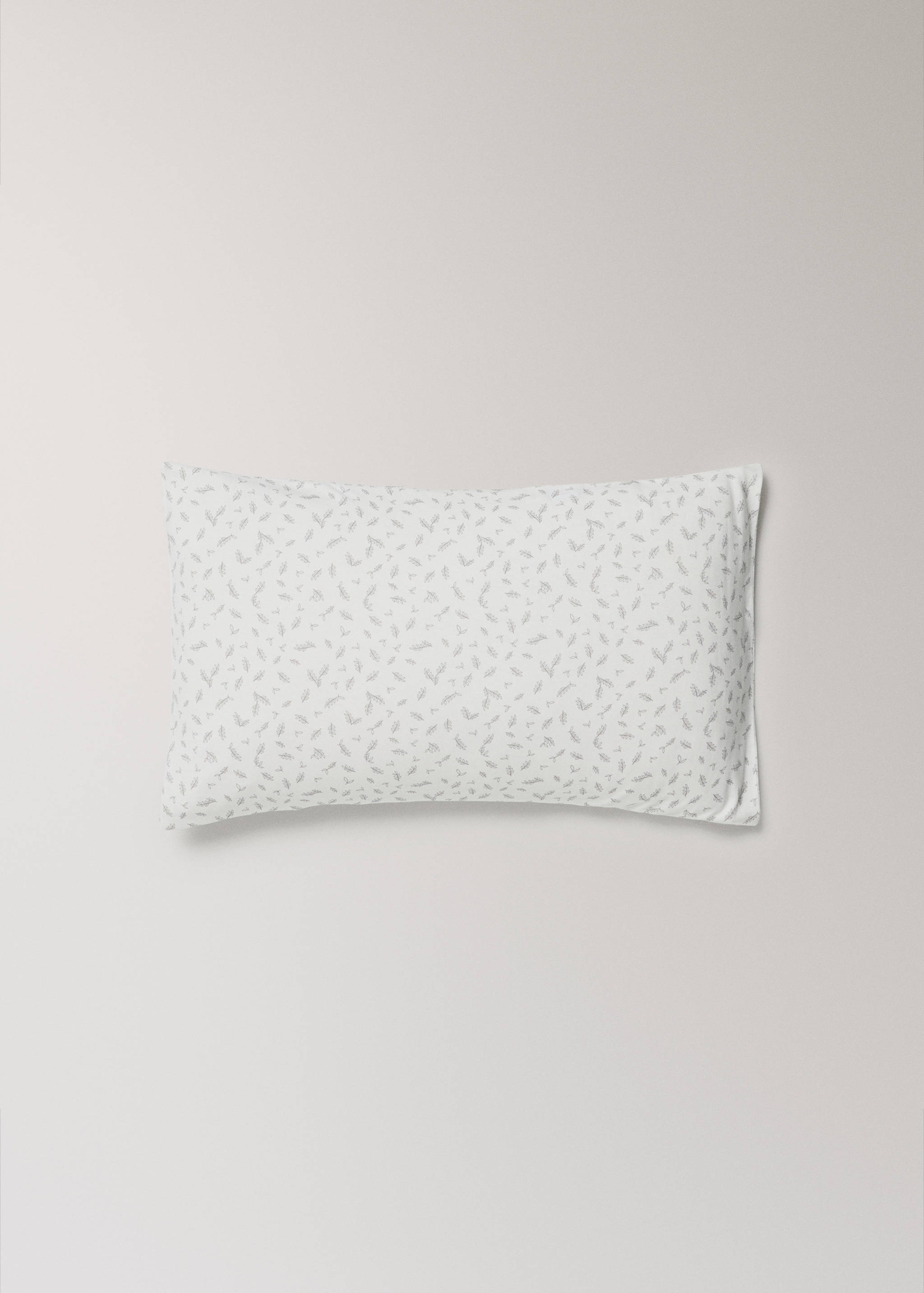 Floral print cotton cot pillowcase 30x50 cm - Article without model