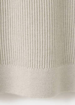 Rib-knit cotton-blend polo shirt — Beige 10