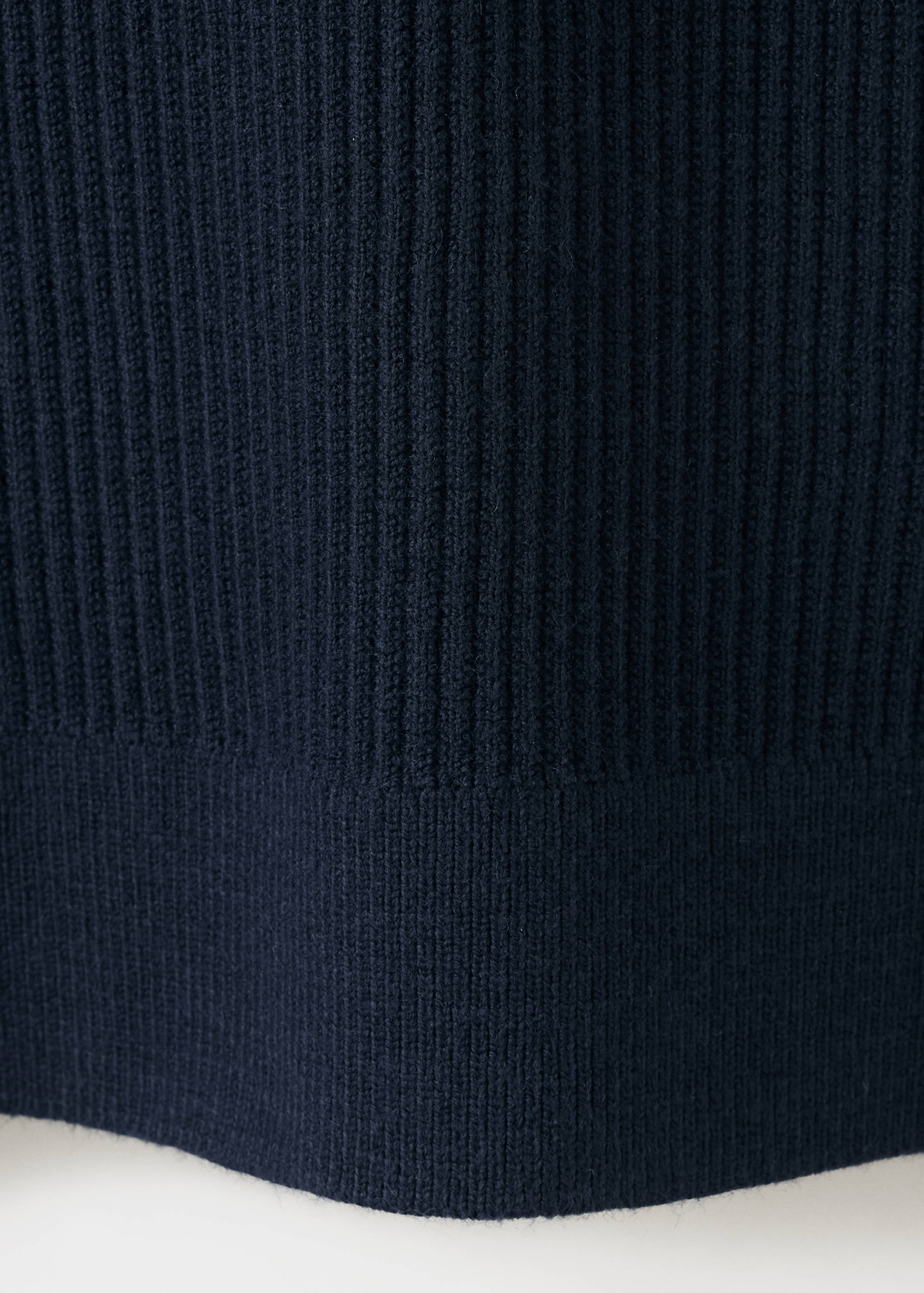 Polo coton mélangé maille côtelée - Détail de l'article 0