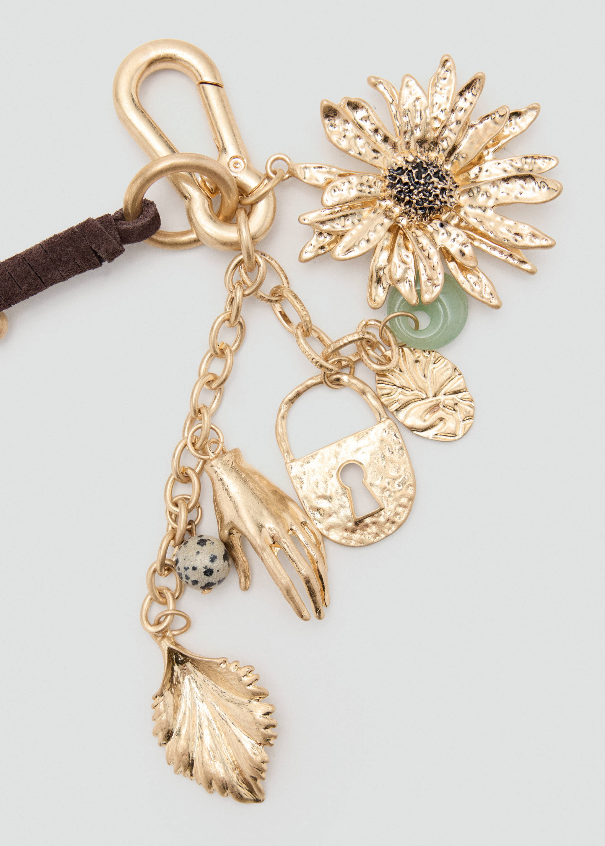 Charm pendant keyring - Medium plane