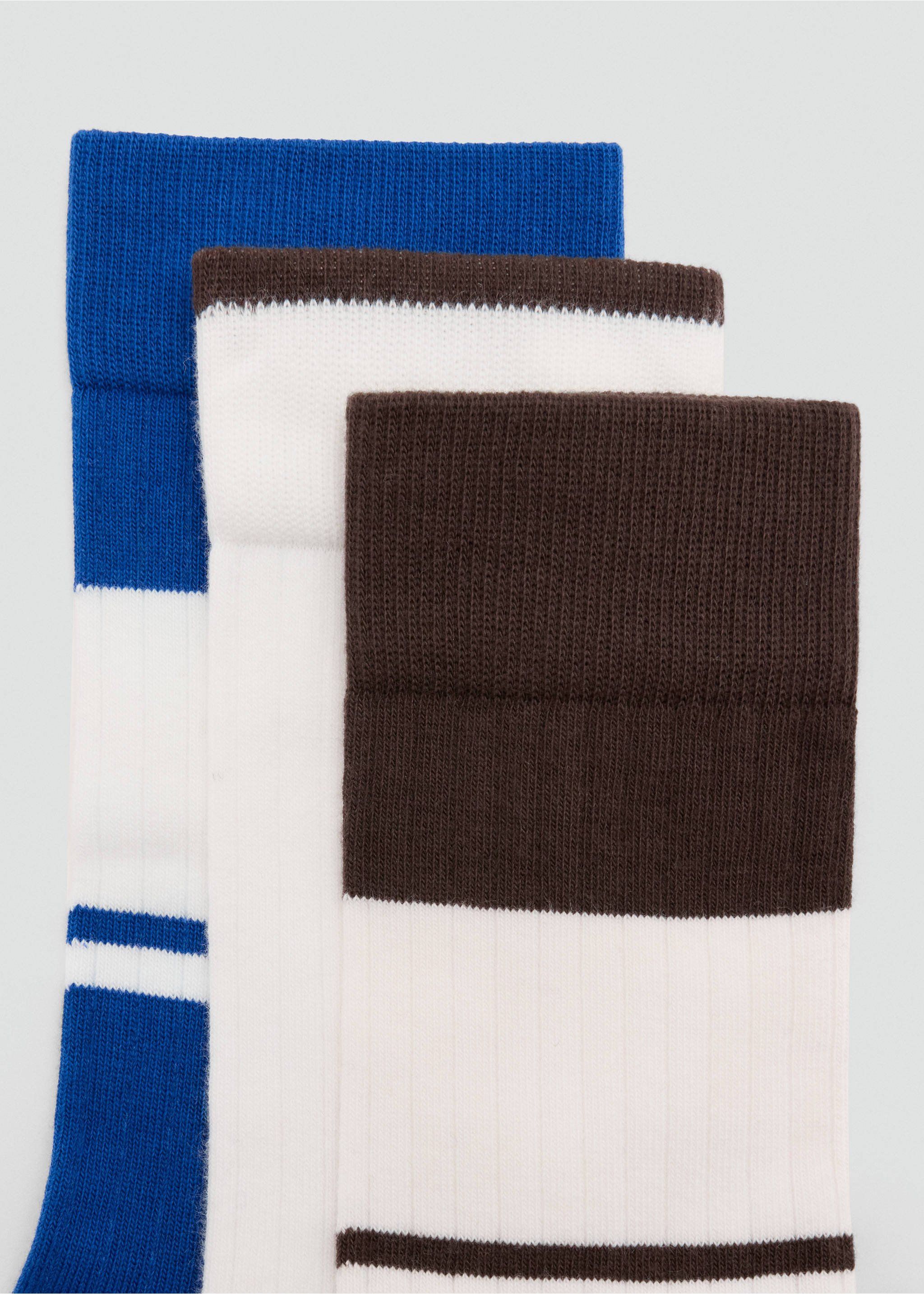 3 pack mixed socks - Reverse of the article, Brown. Ref: 37084464-00.