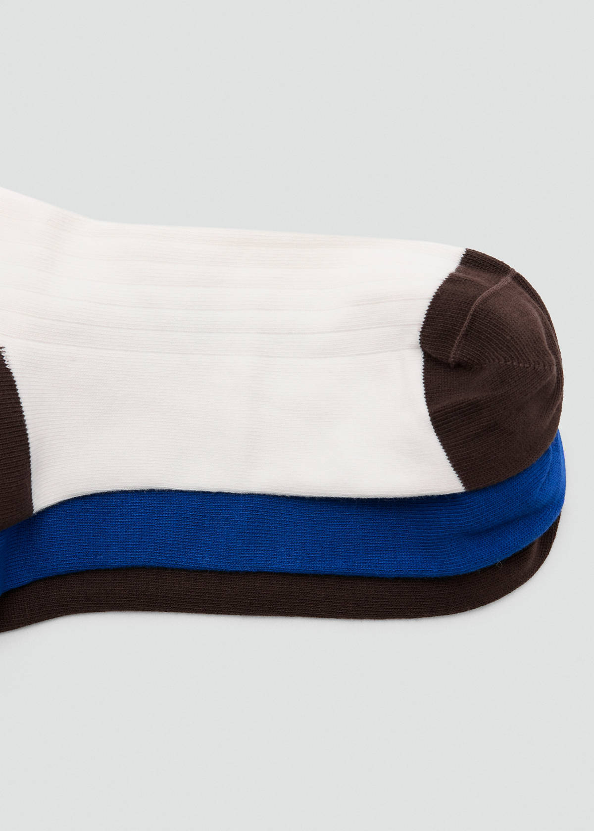 3 pack mixed socks — Brown