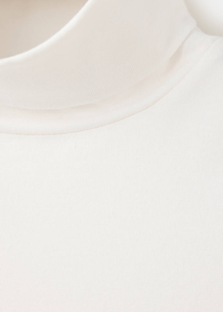 Sleeveless turtleneck top — Off White