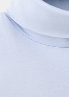 Sleeveless turtleneck top — Sky Blue 6