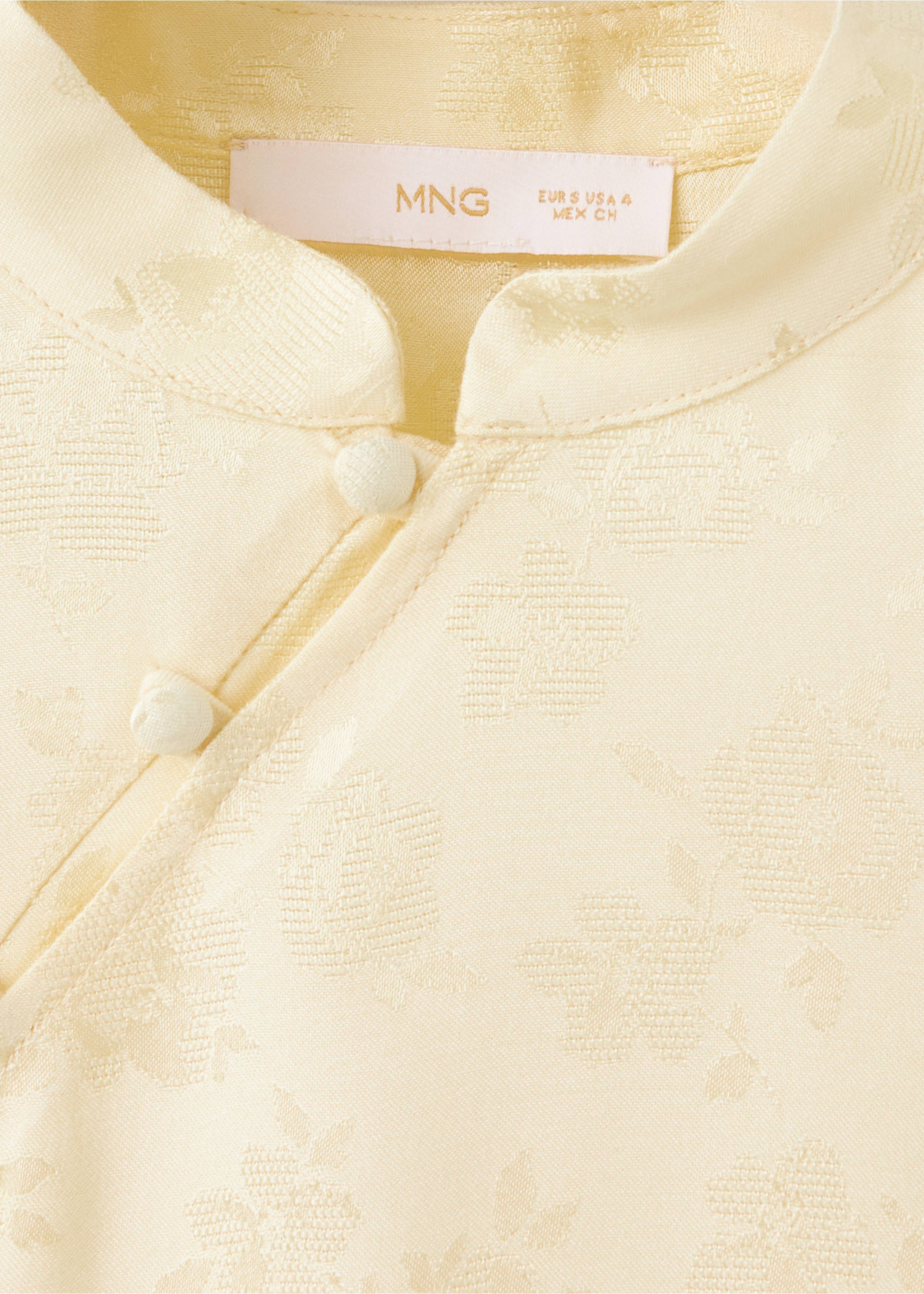 Top jacquard cuello tira - Detalle del artículo 8, Crudo. Ref: 37084469-00.