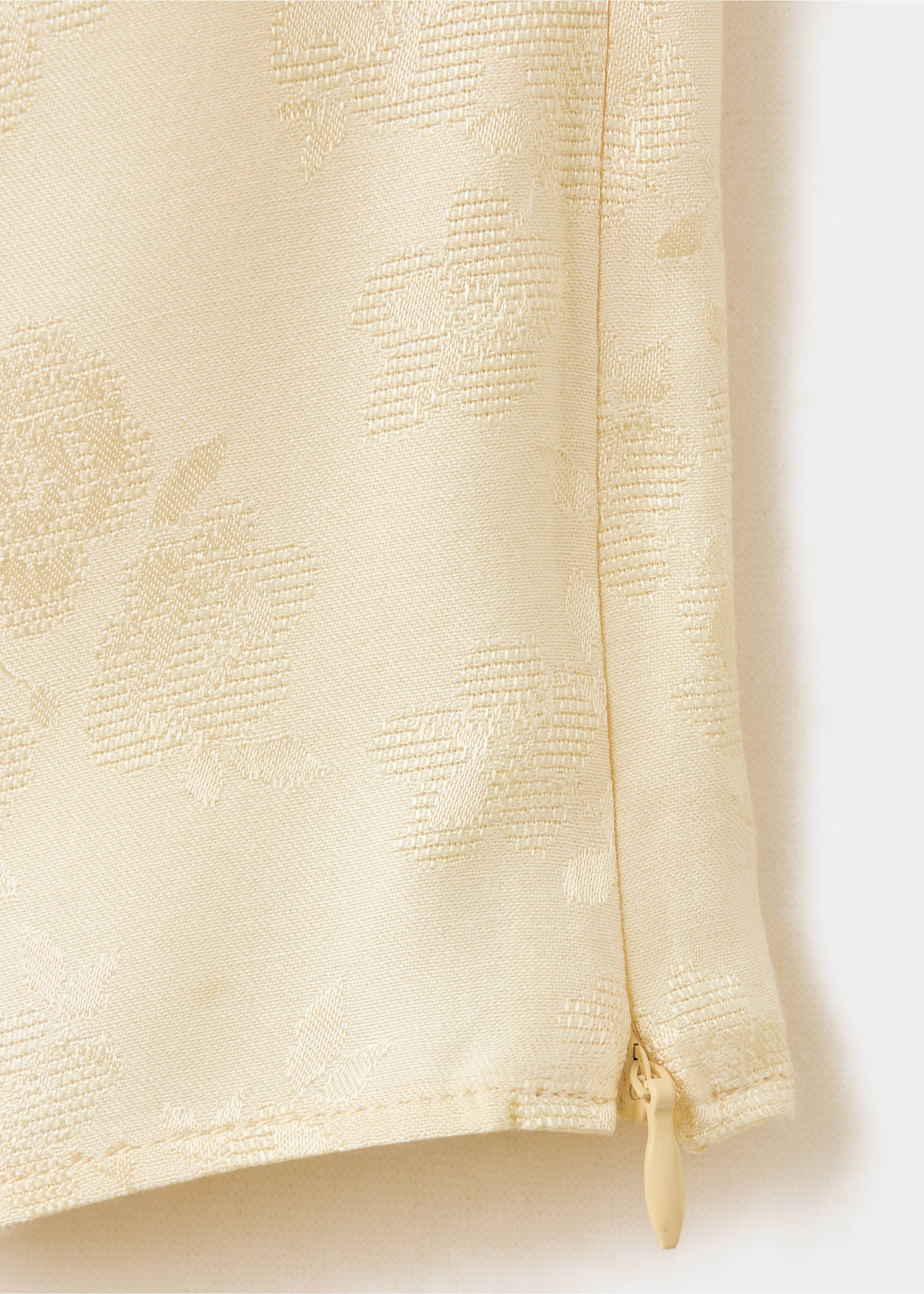 Top jacquard cuello tira - Detalle del artículo 0, Crudo. Ref: 37084469-00.