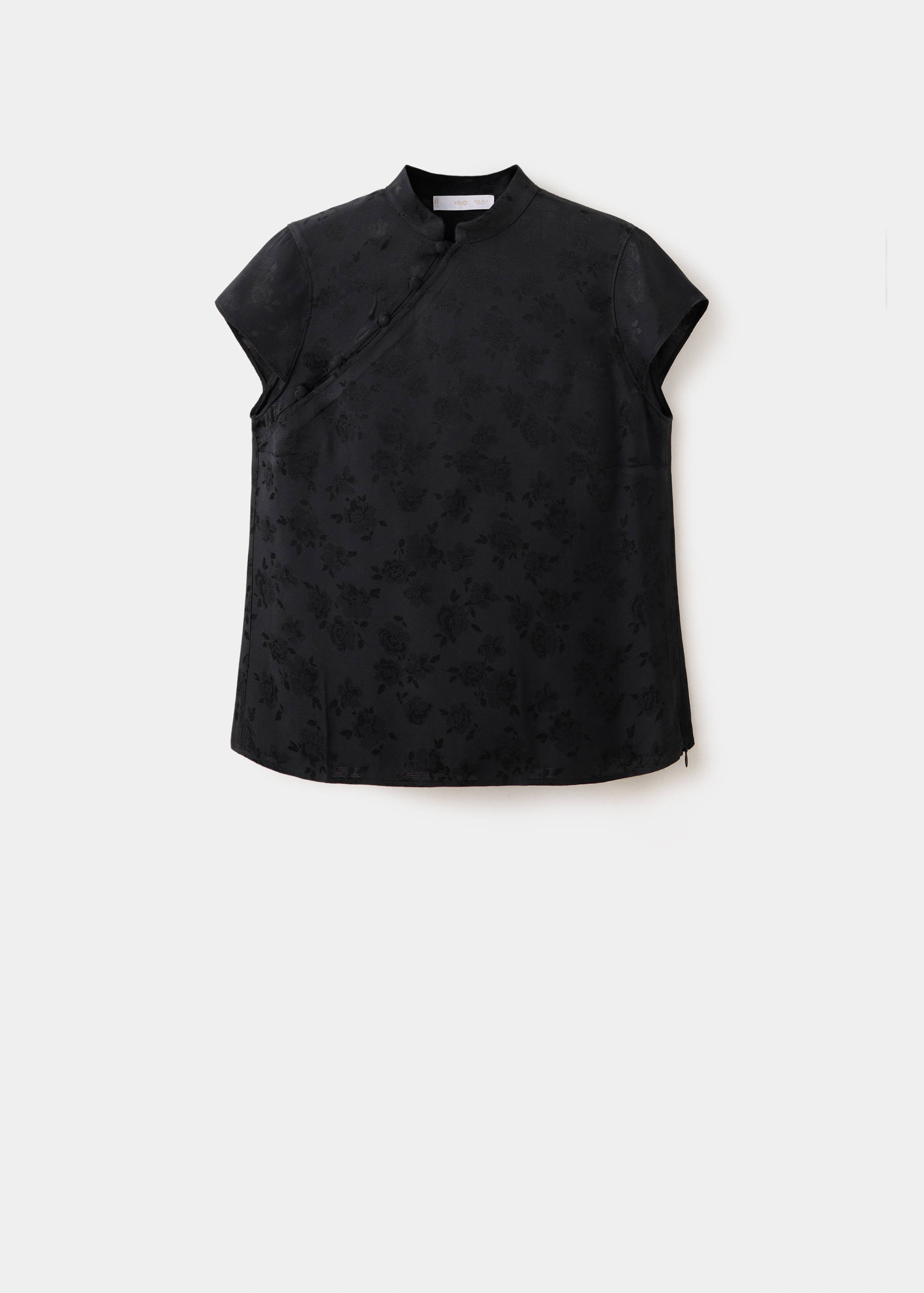 Top jacquard cuello tira - Artículo sin modelo