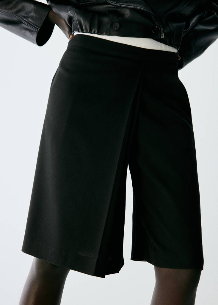 Skirt trousers — Black
