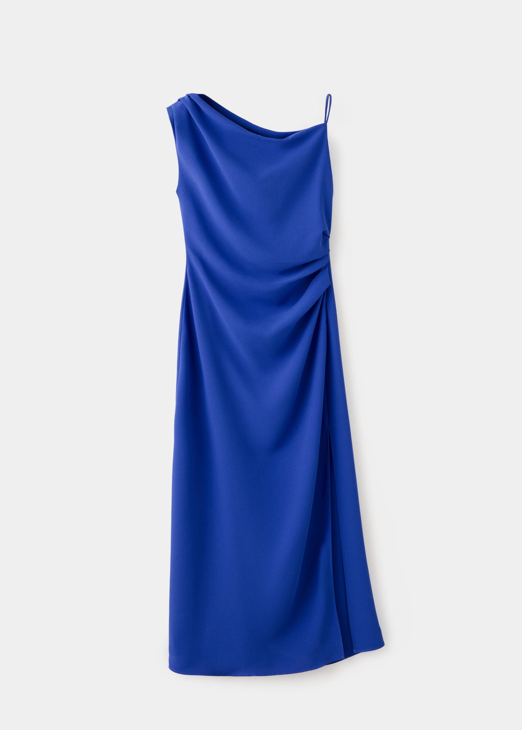 Asymmetric side ruched dress - Article without model