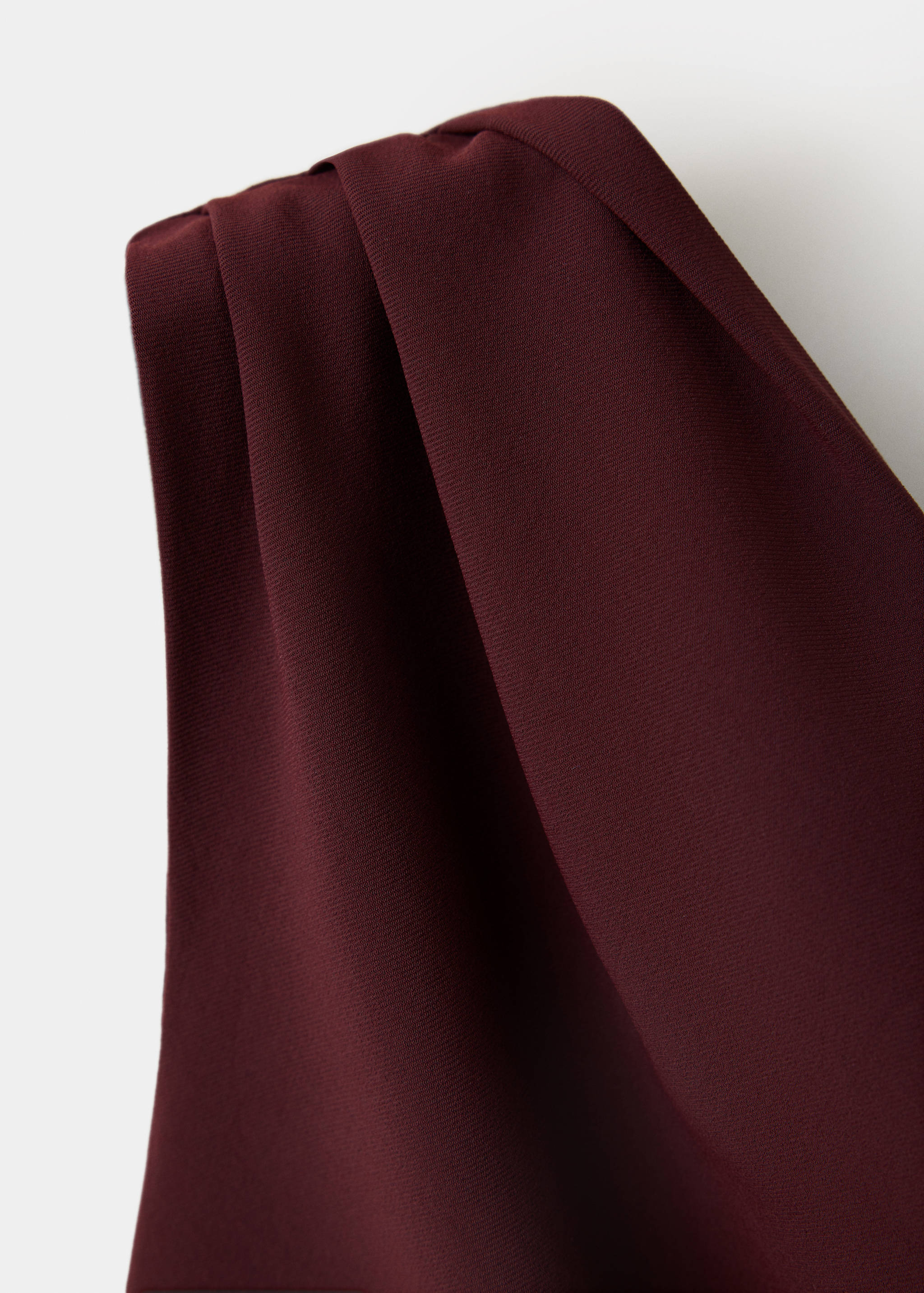 Asymmetric side ruched dress - Details of the article 0