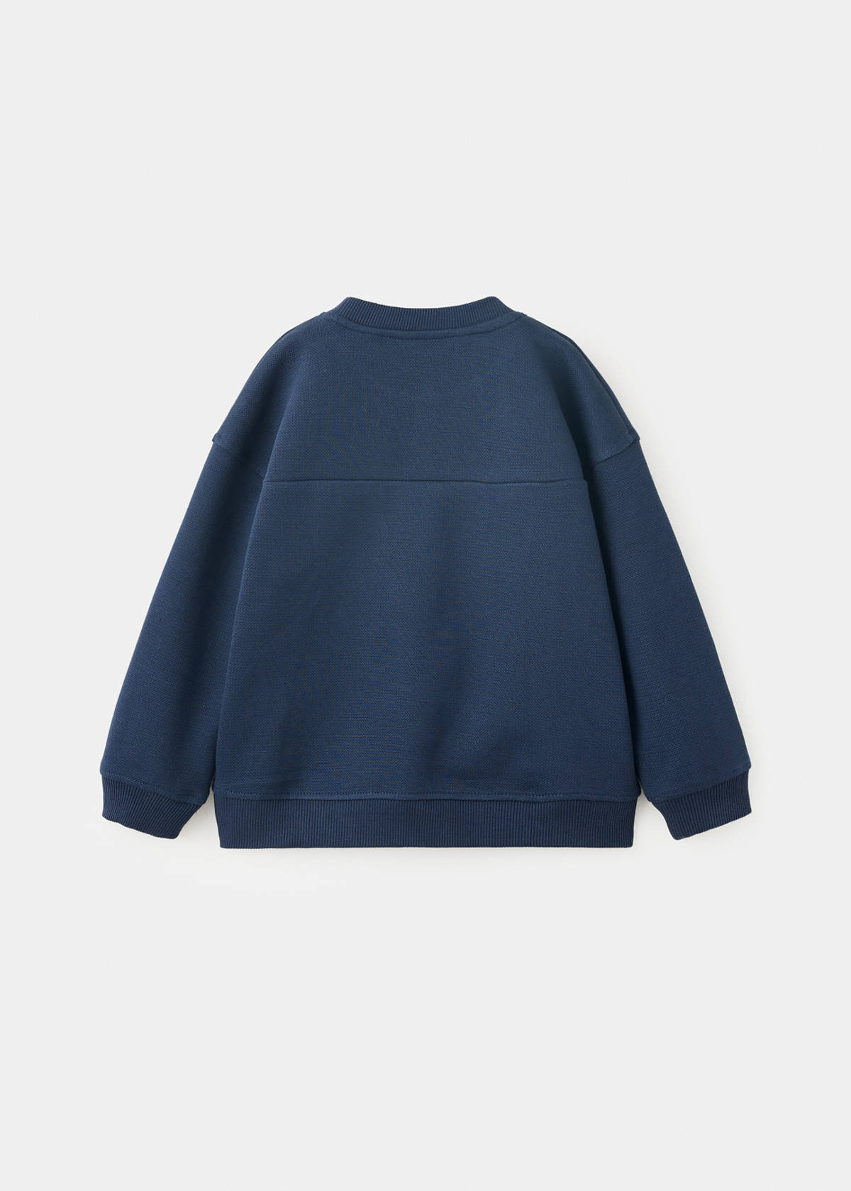 Oversized sweatshirt with pocket — Navy