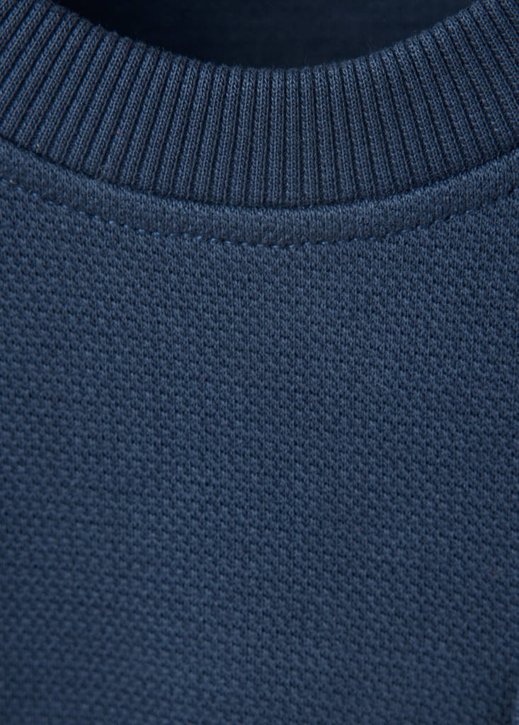 Oversized sweatshirt with pocket — Navy