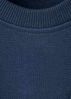 Oversized sweatshirt with pocket — Navy 2