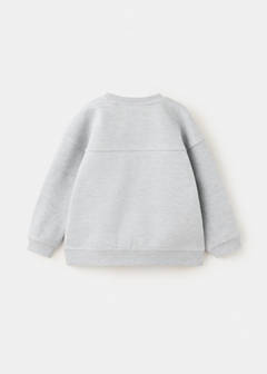 Oversized sweatshirt with pocket — Light Heather Grey 2