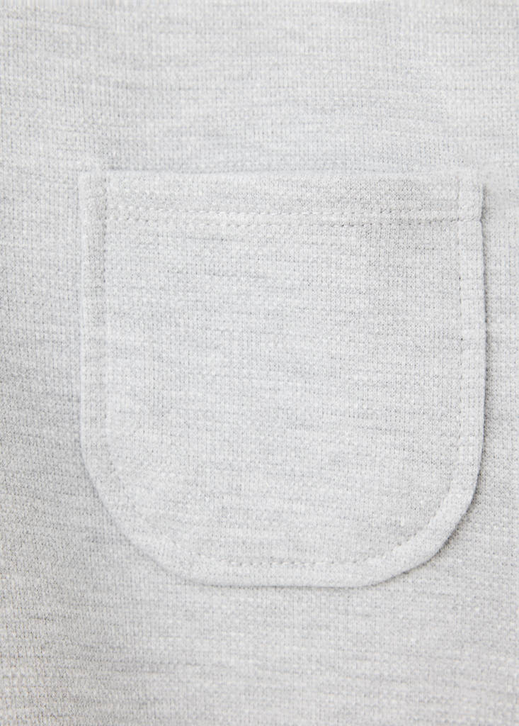 Oversized sweatshirt with pocket — Light Heather Grey