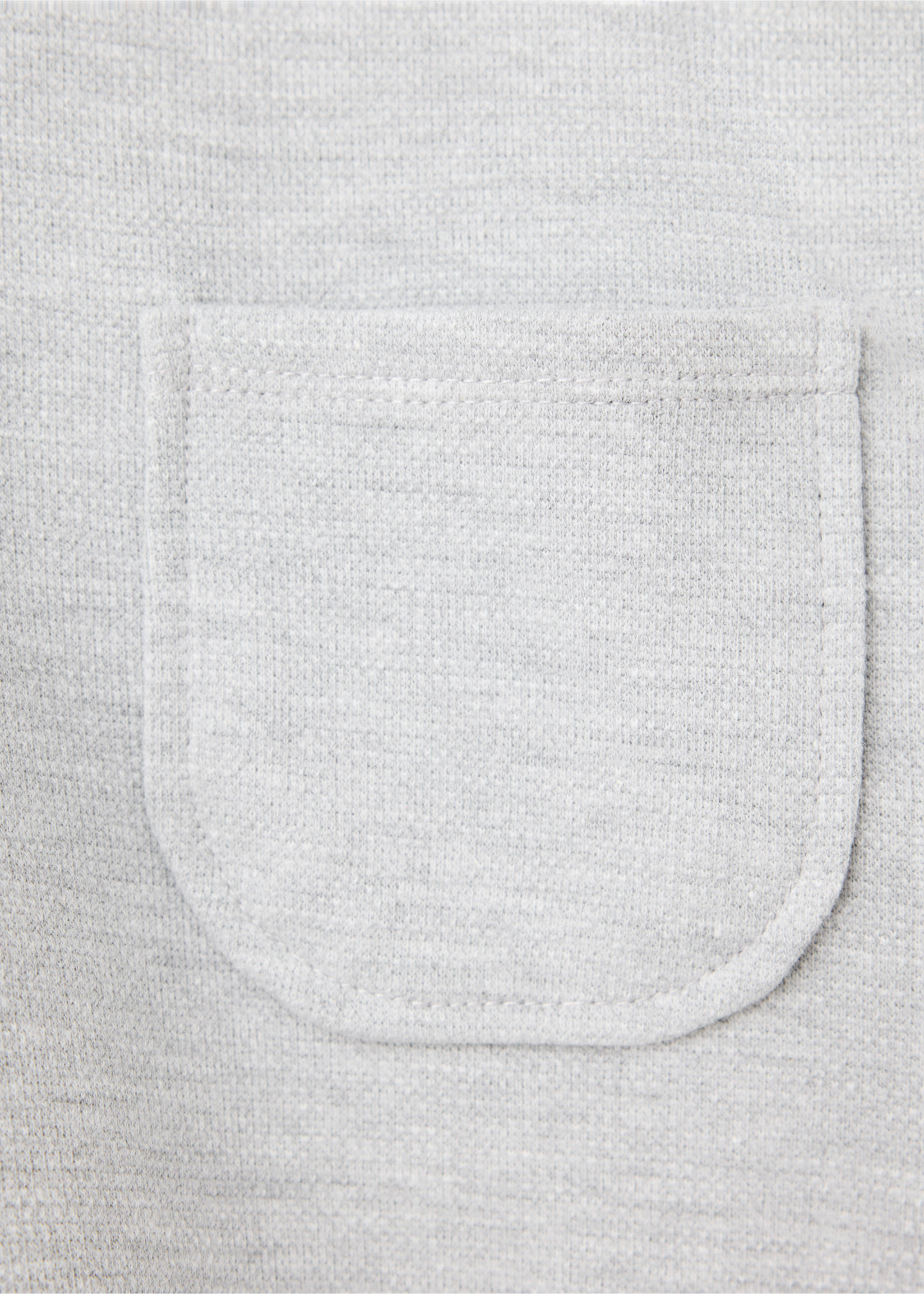 Oversized sweatshirt with a pocket - Details of the article 8, Light Heather Grey. Ref: 37084779-00.