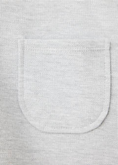Oversized sweatshirt with pocket — Light Heather Grey 5