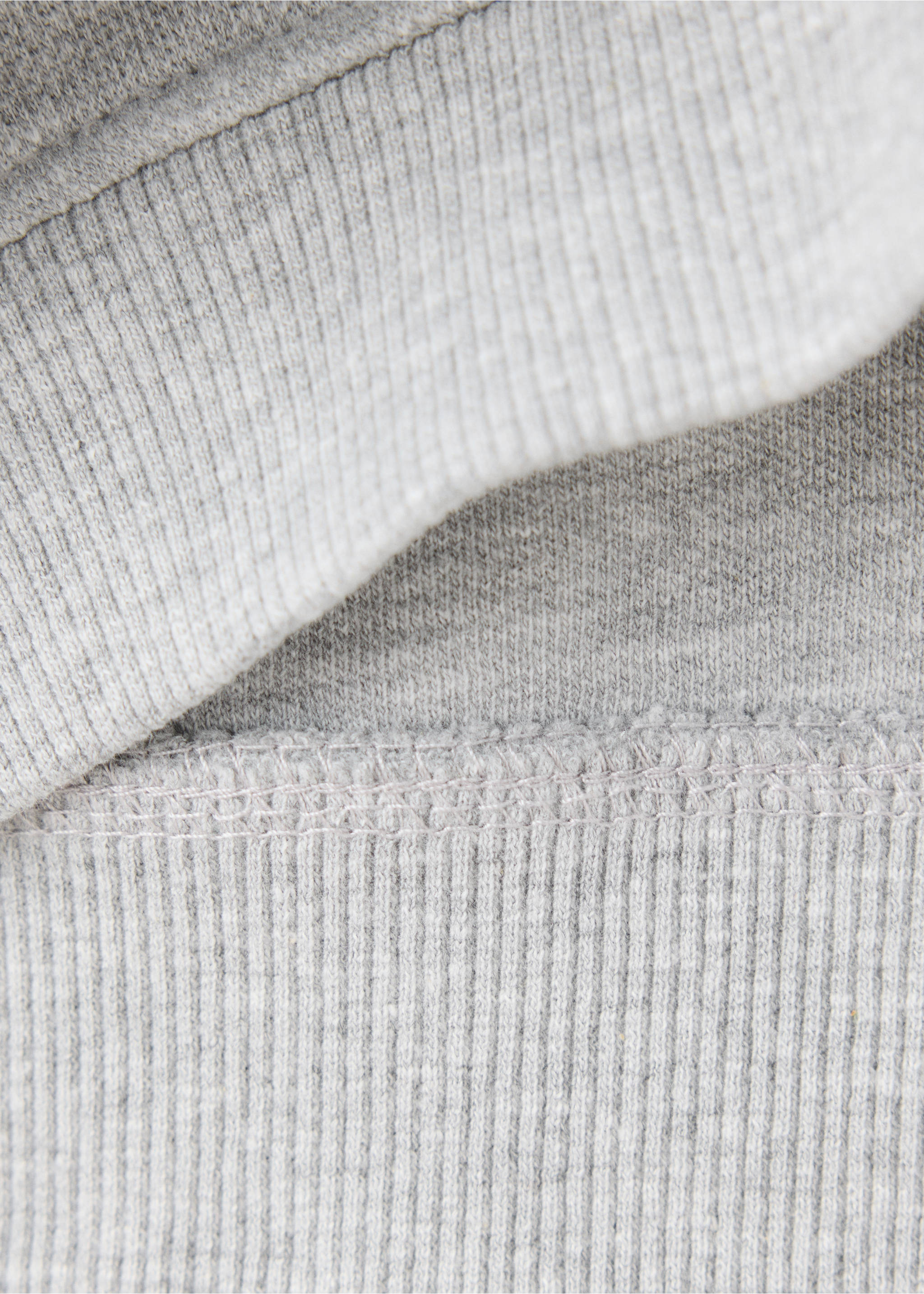 Oversized sweatshirt with a pocket - Details of the article 0, Light Heather Grey. Ref: 37084779-00.