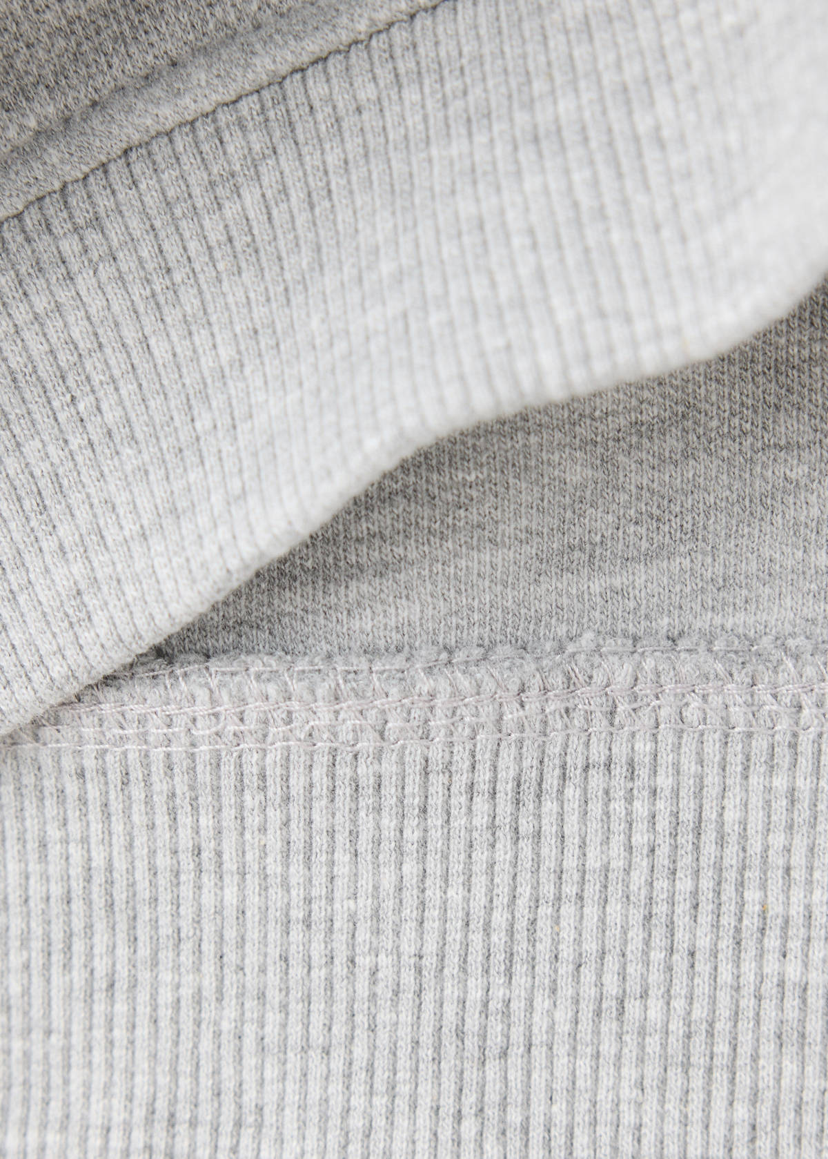 Oversized sweatshirt with pocket — Light Heather Grey