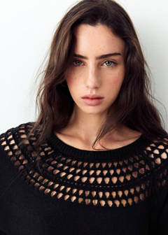 Openwork knit sweater — Black 3
