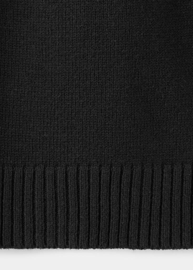Openwork knit sweater — Black