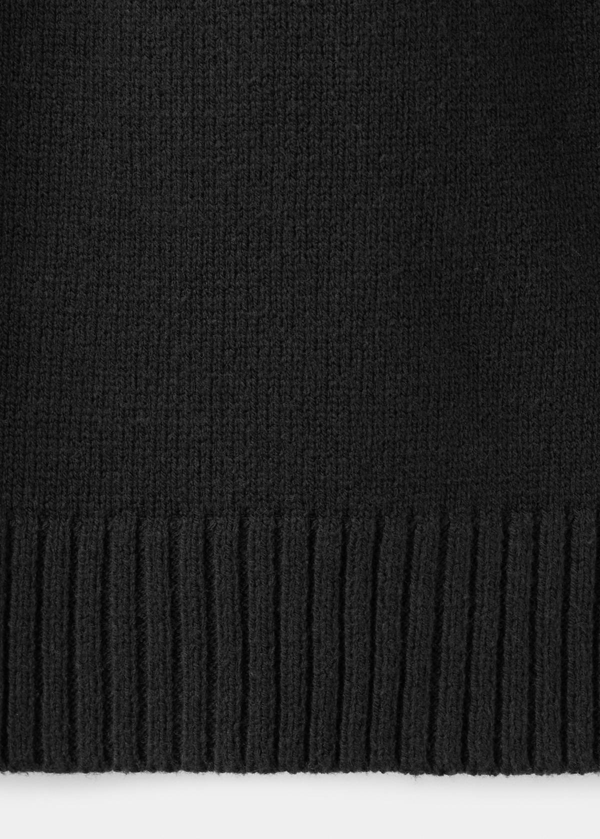 Openwork knit sweater — Black