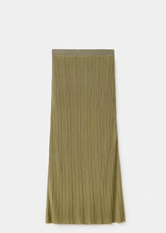 Semi-transparent knitted skirt — Green 4