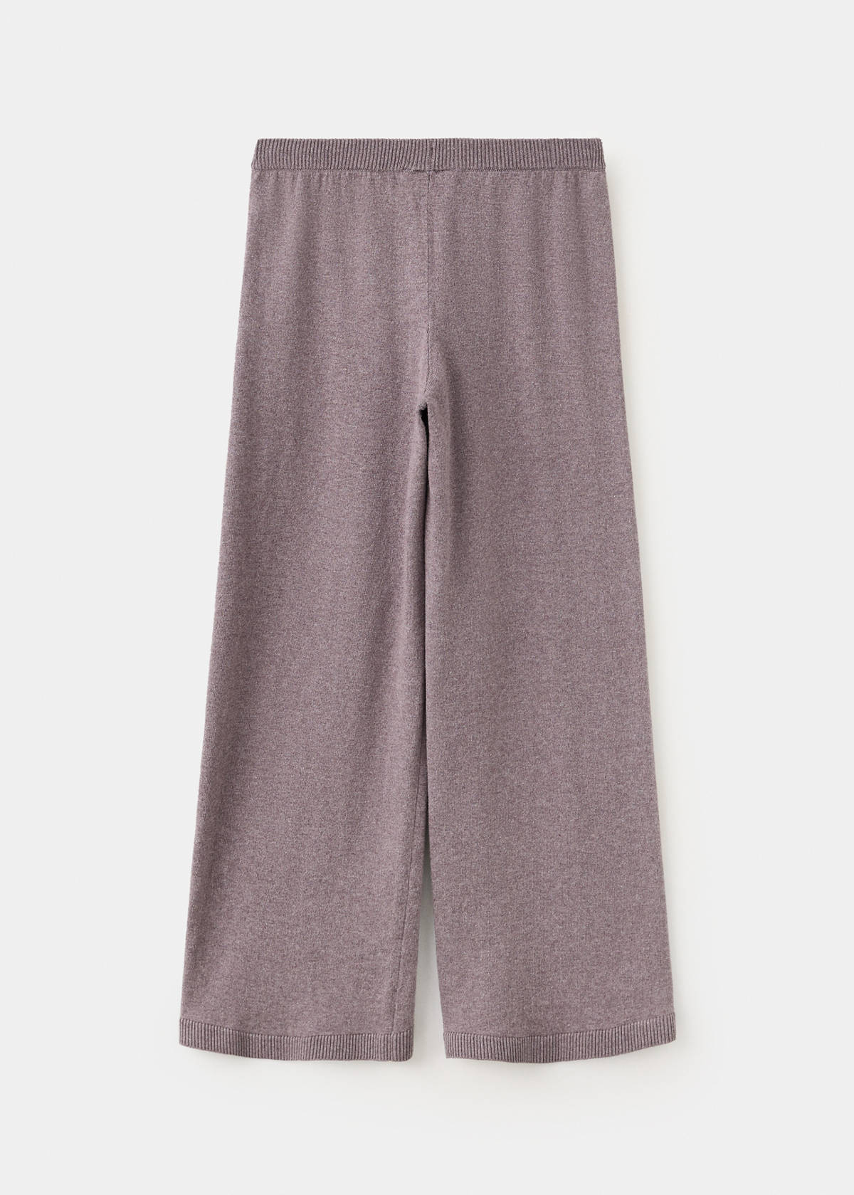 Cotton wide leg trousers — Blackberry