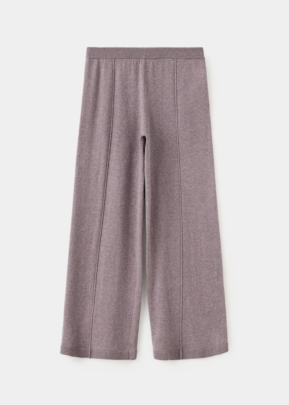 Cotton wide leg trousers — Blackberry
