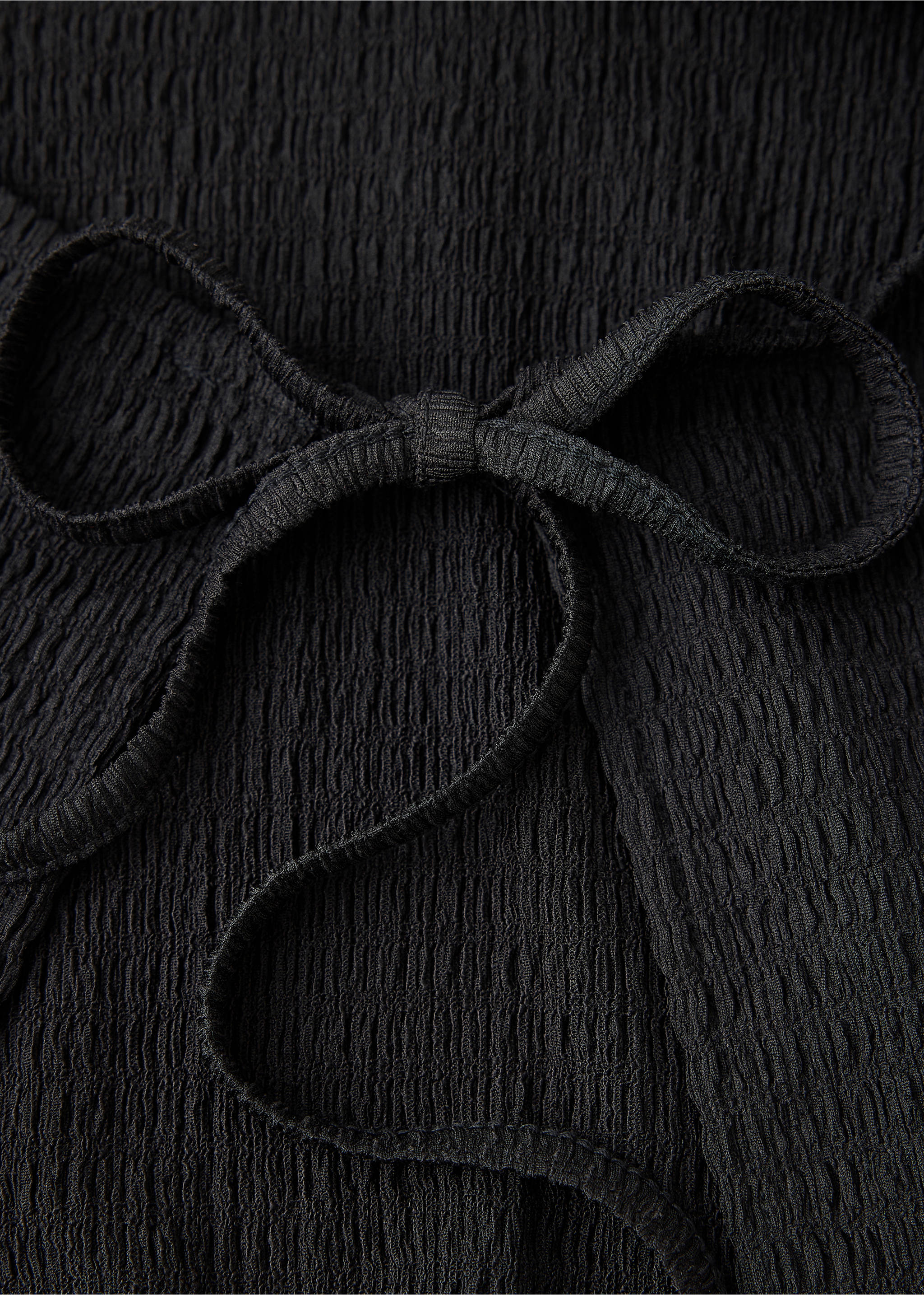 Embroidered halter top - Details of the article 0, Black. Ref: 37084784-00.