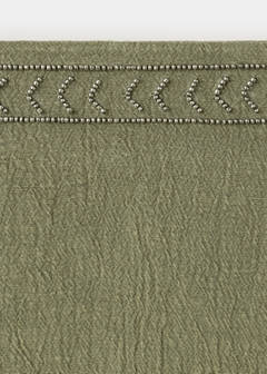 Skirt with embroidered texture detail — Green 6