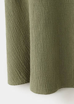 Skirt with embroidered texture detail — Green 7