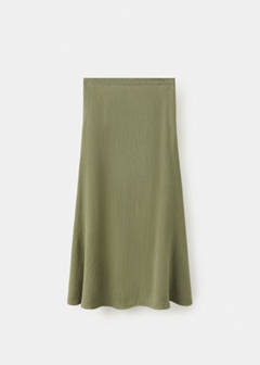 Skirt with embroidered texture detail — Green 5