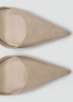 Coconut-toe high-heeled shoe — Ecru 4