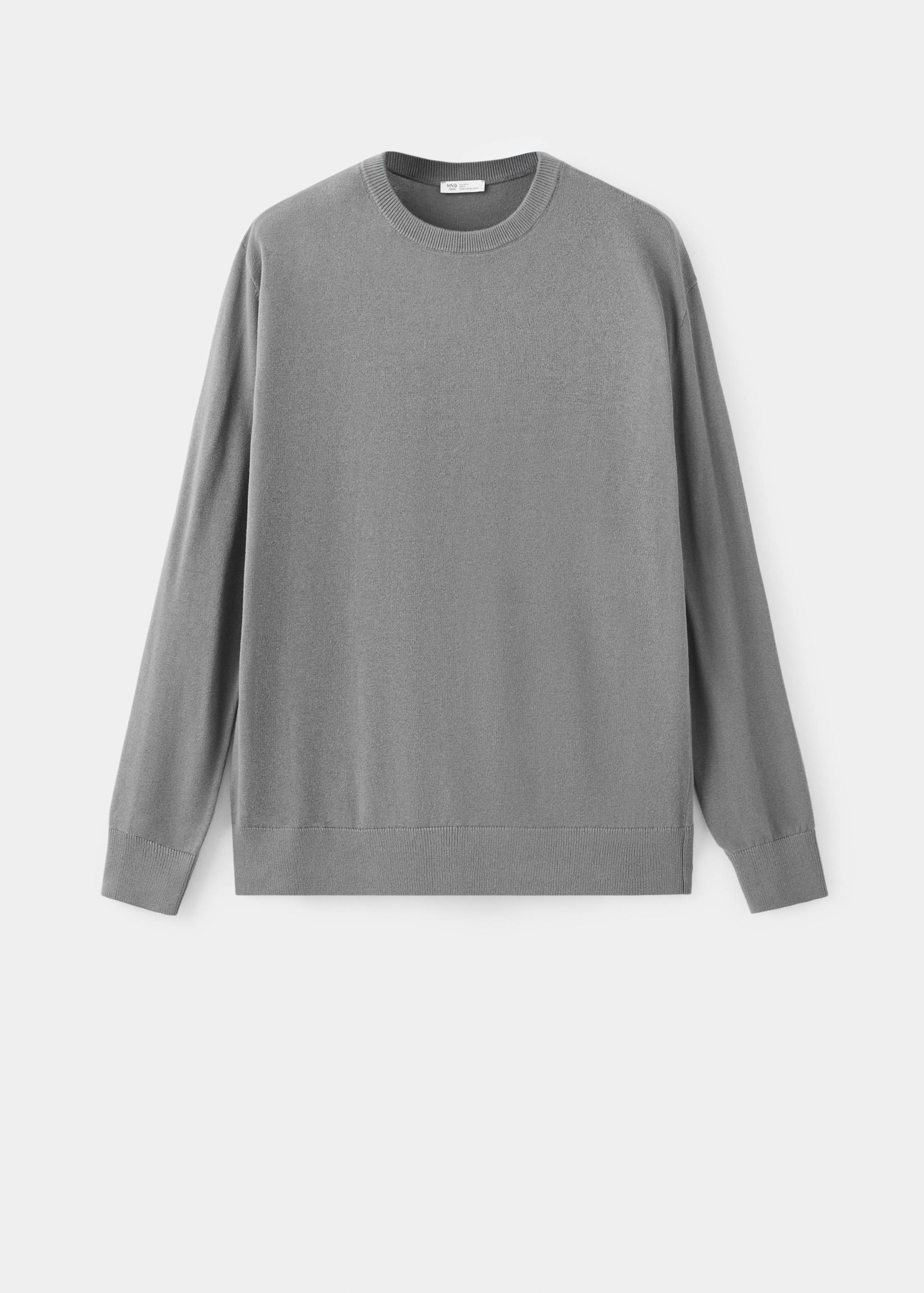 Knitted cotton sweater - Article without model