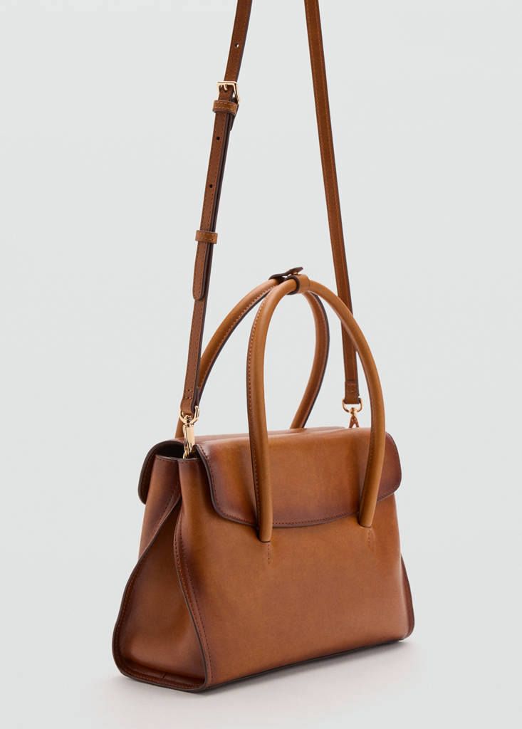 Leather flap bag — Leather