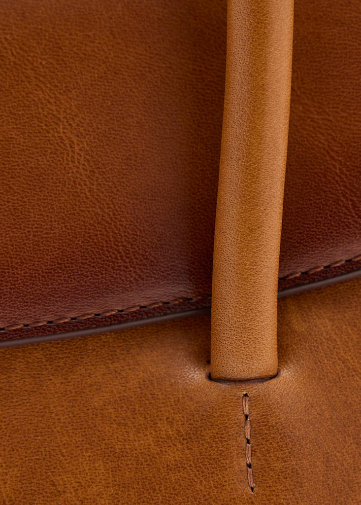 Leather flap bag — Leather
