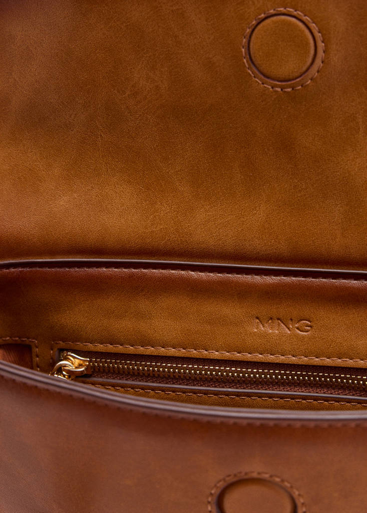 Leather flap bag — Leather