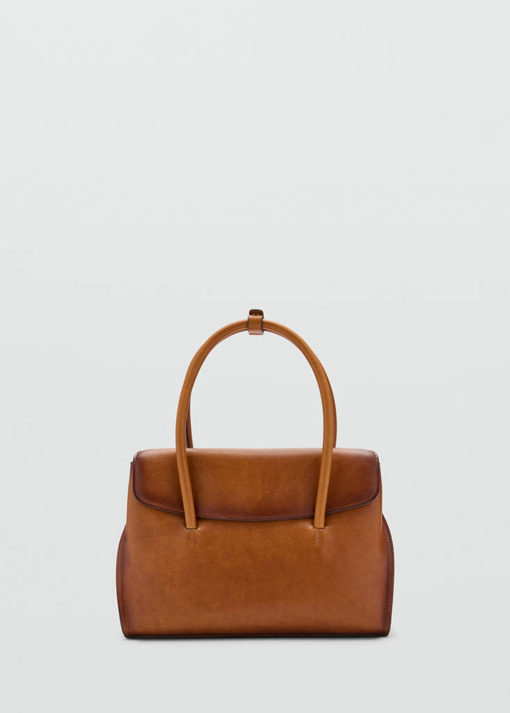 Leather flap bag — Leather