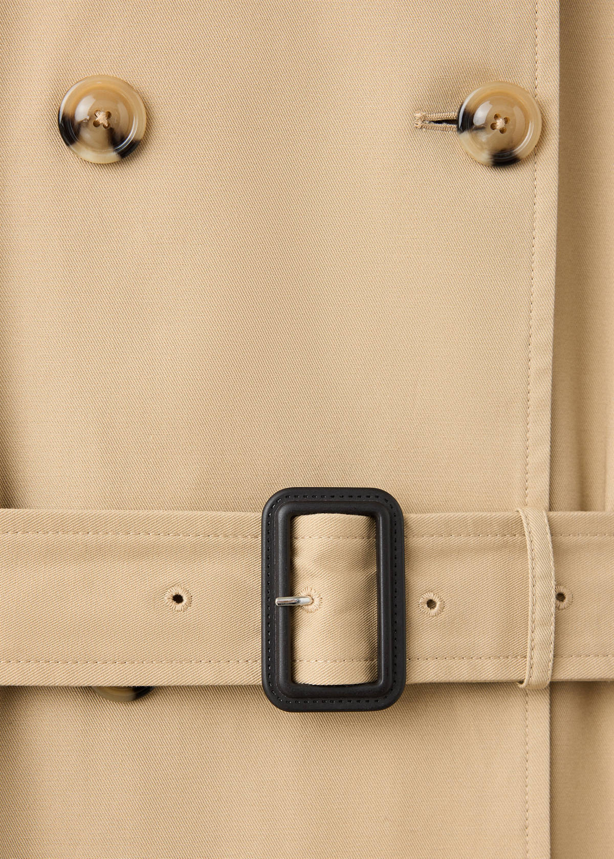 Classic trench coat with belt — Beige