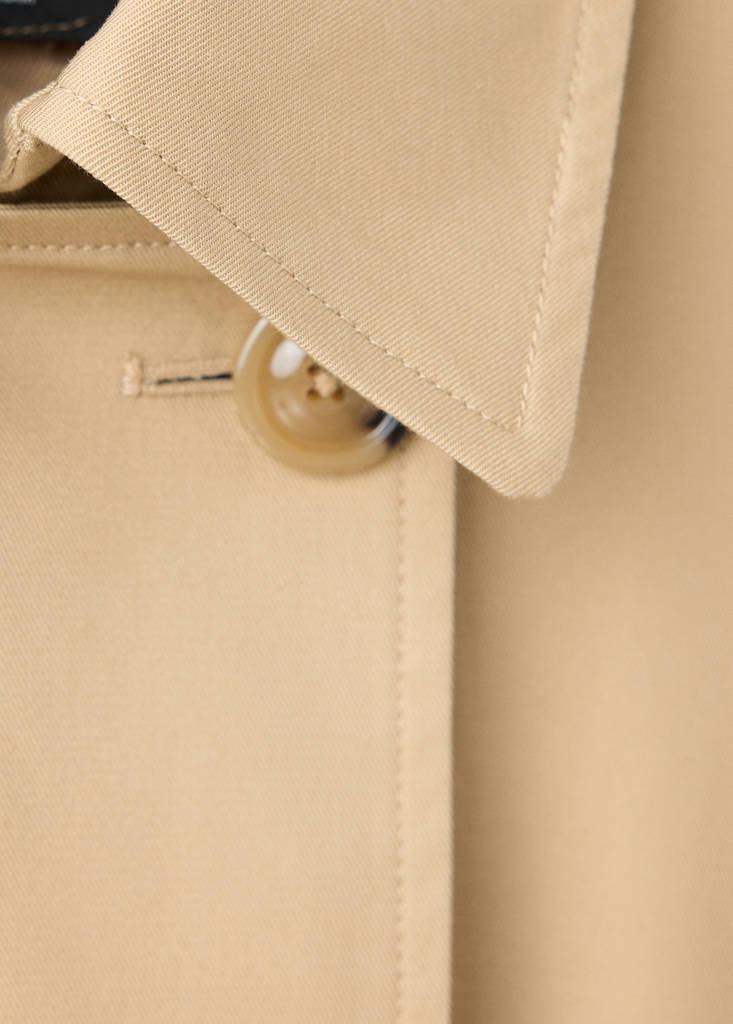 Long trench coat with belt — Beige