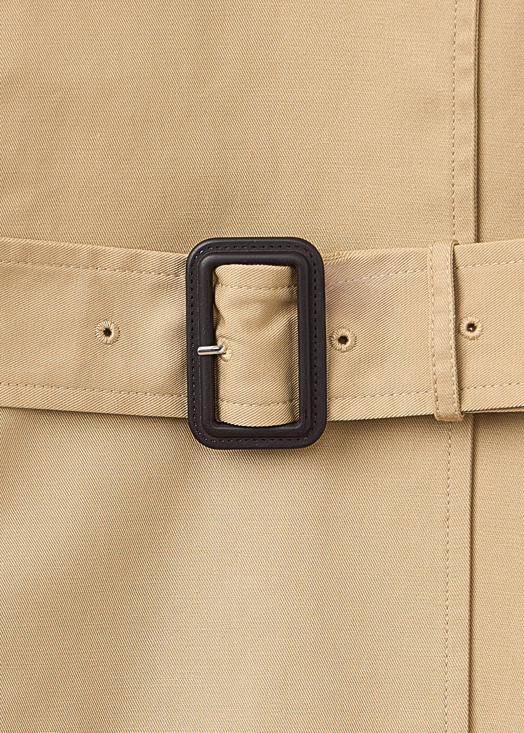Long trench coat with belt - Details of the article 0