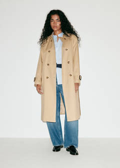 Classic trench coat with belt — Beige 8