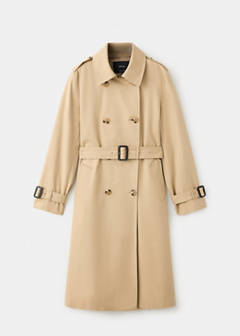 Classic trench coat with belt — Beige 9