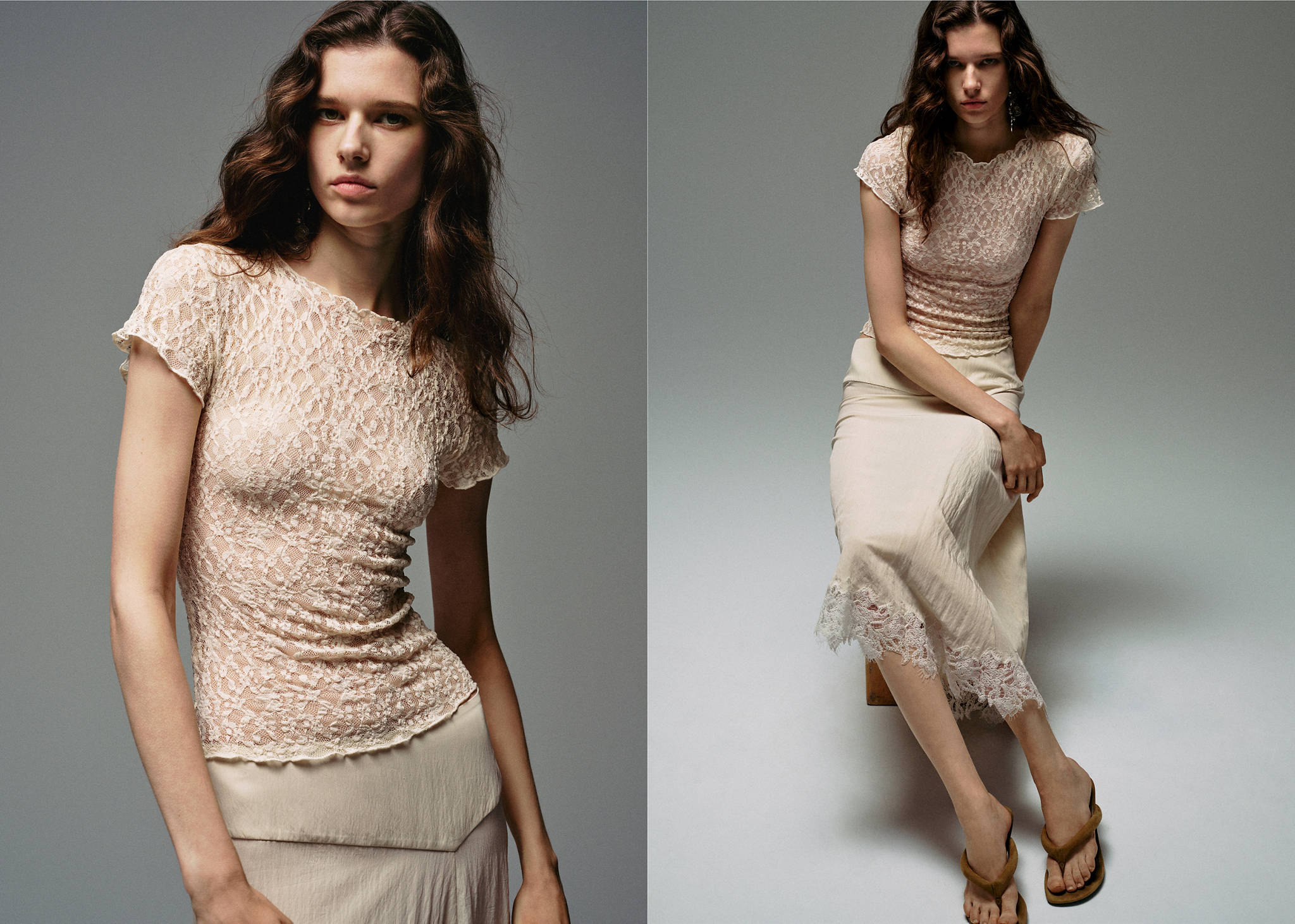 Lace T-shirt - Panoramic plane
