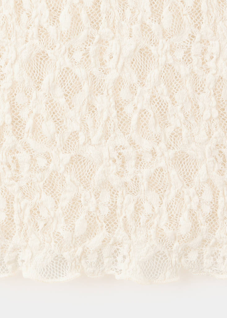 Lace T-shirt — Ecru