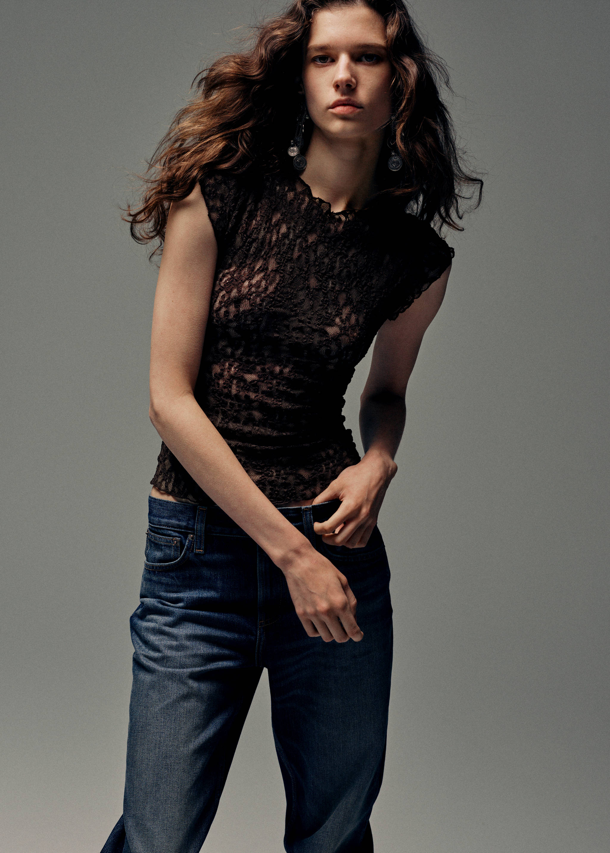 Lace T-shirt - Medium plane