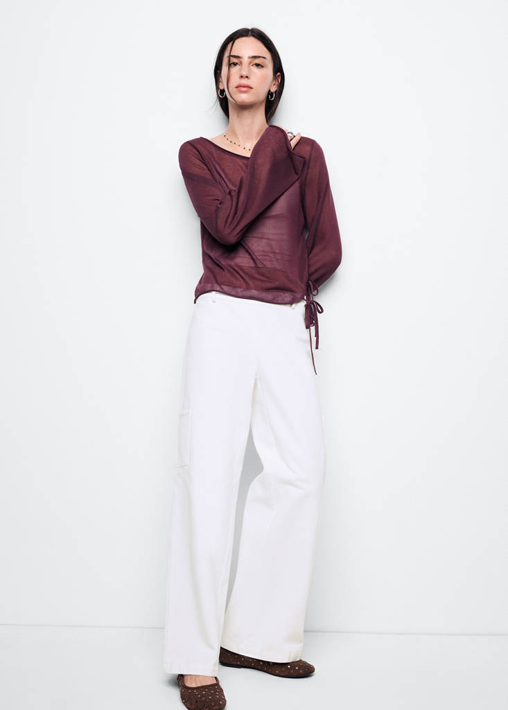 Wide leg cargo jeans — Off White