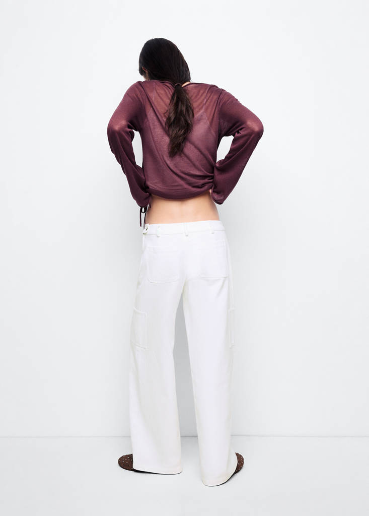 Wide leg cargo jeans — Off White
